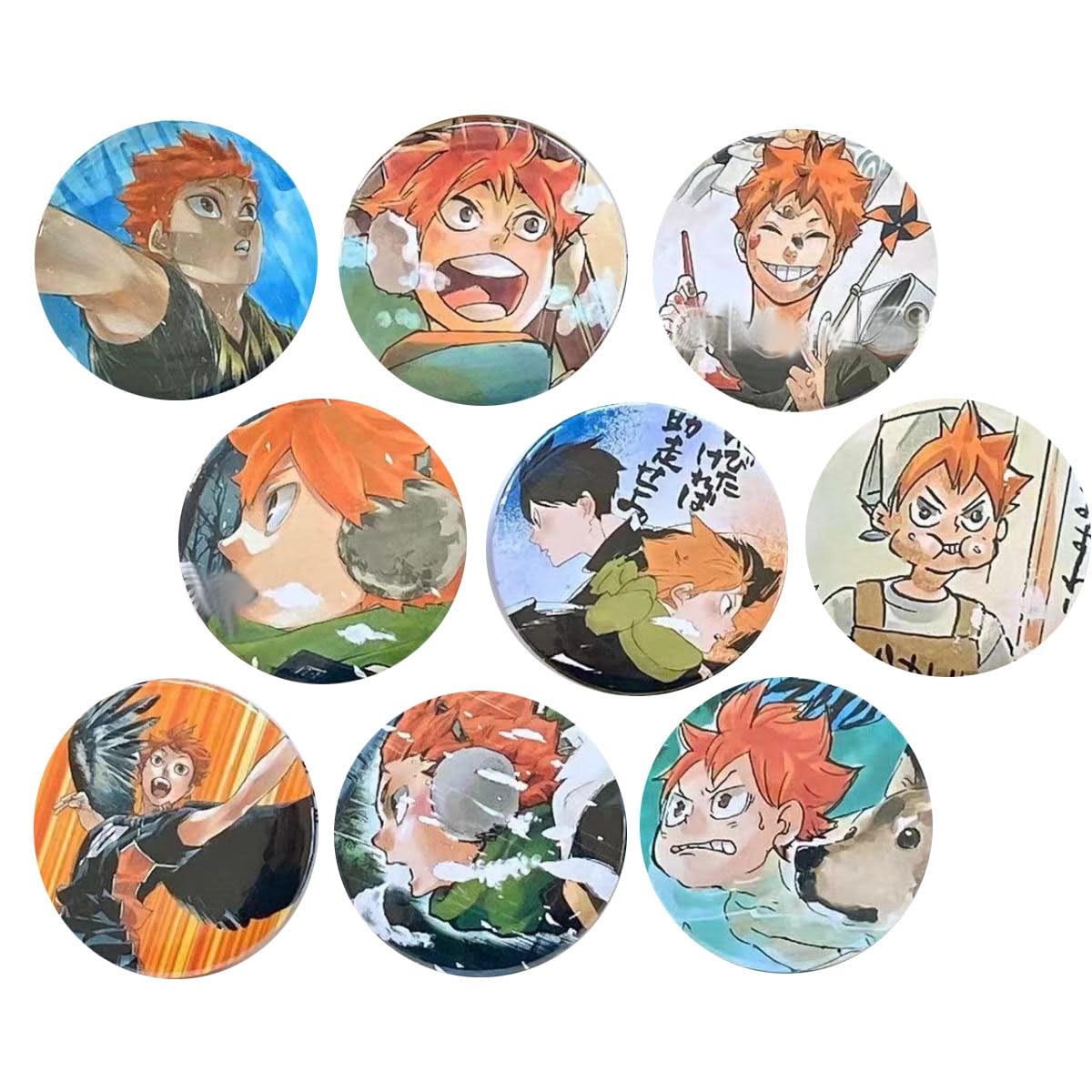 日向翔陽 缶バッチセット ハイキュー!!』缶バッジ4個セット EMOTIONS 日向翔陽 – JUMP